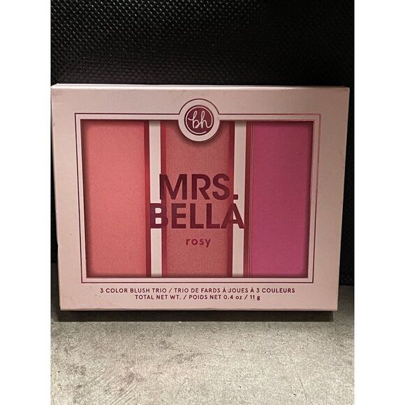 BH Cosmetics Mrs. Bella Rosy 3 Color Blush Trio, NEW - Picture 1 of 10